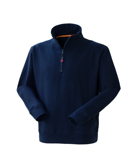 FELPA GRABBY 1/2 ZIP BLU