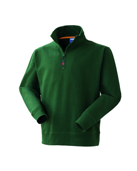 FELPA GRABBY 1/2 ZIP VERDE SCURO