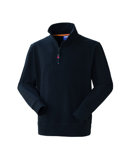 FELPA GRABBY 1/2 ZIP NERO