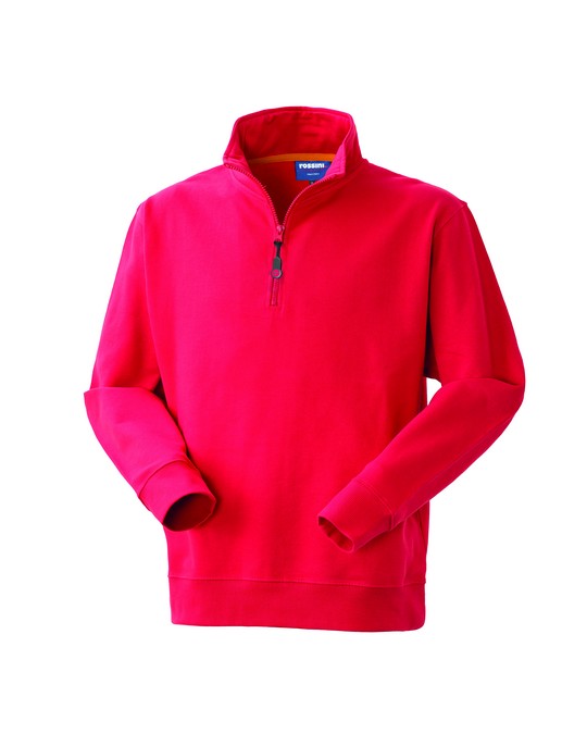 FELPA GRABBY 1/2 ZIP ROSSO