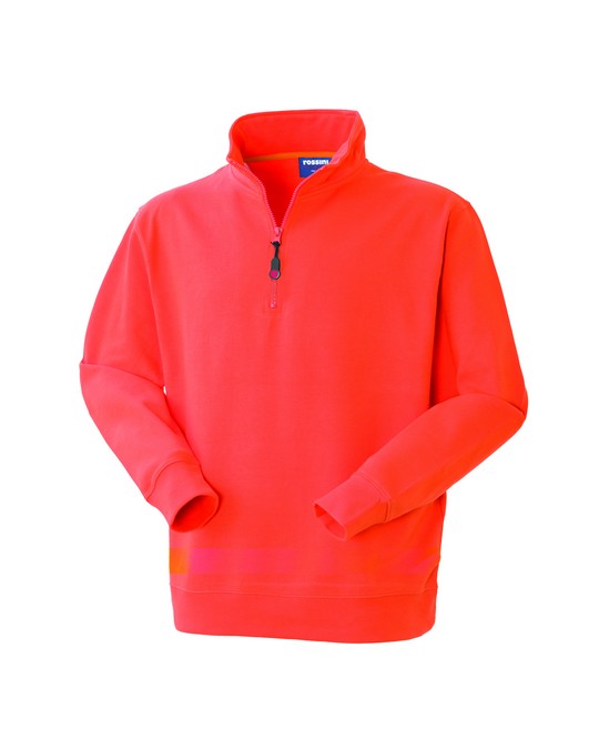 FELPA GRABBY 1/2 ZIP ARANCIONE