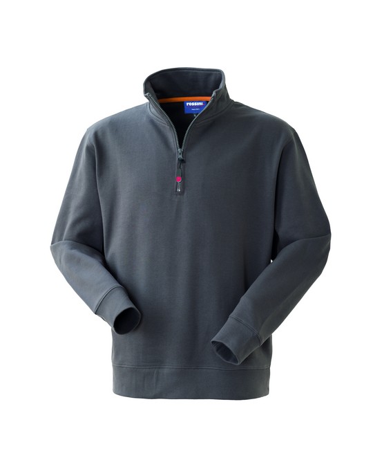 FELPA GRABBY 1/2 ZIP GRIGIO