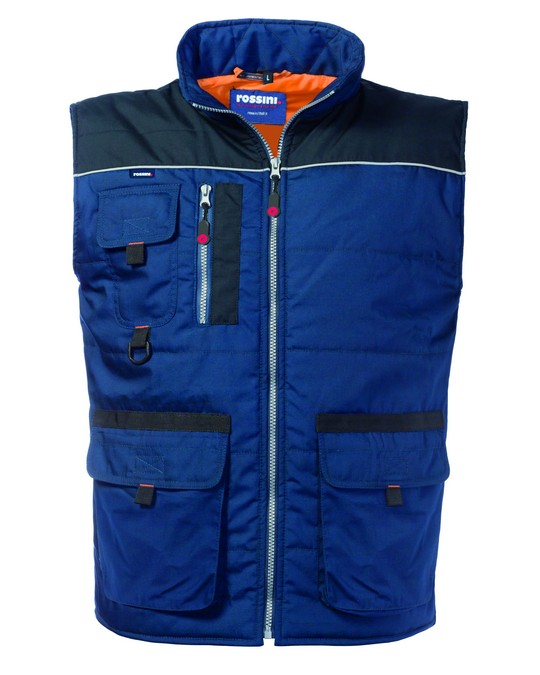 GILET MORGAN BLU/NERO