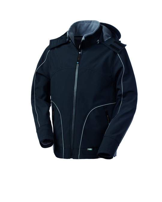 GIUBBOTTO SOFTSHELL NEW NYBORG NERO/GRIGIO