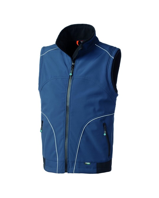 GILET SOFTSHELL PRESTON BLU/NERO