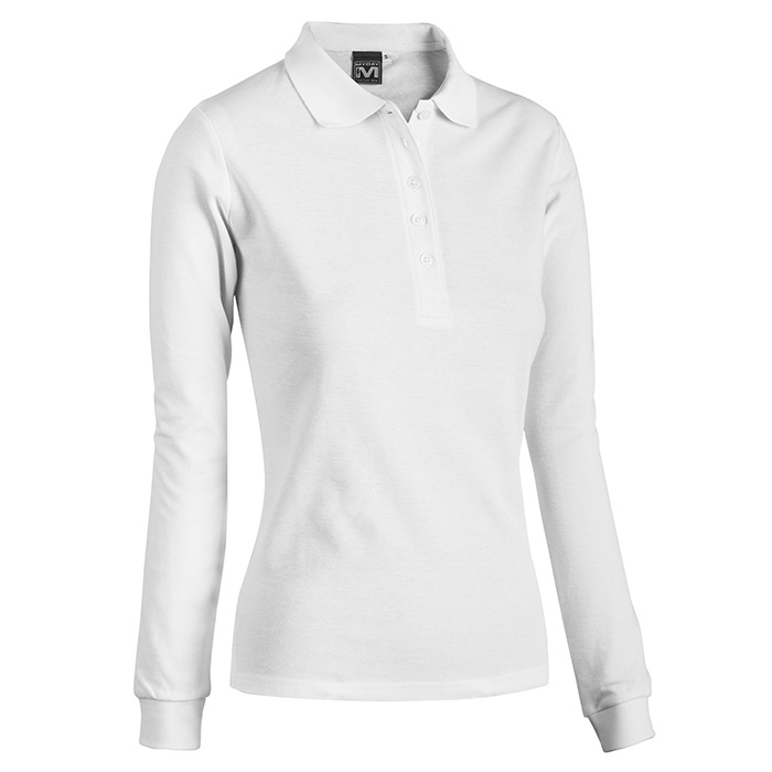 POLO STEFFI MANICA LUNGA BIANCO
