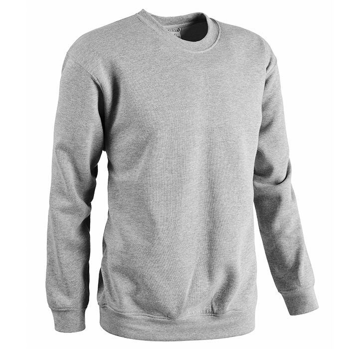 FELPA RING GIROCOLLO GRIGIO MELANGE SCURO