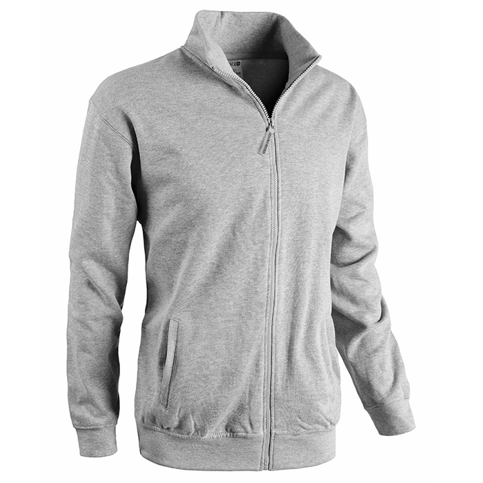 FELPA JUMP FULL ZIP GRIGIO MELANGE SCURO