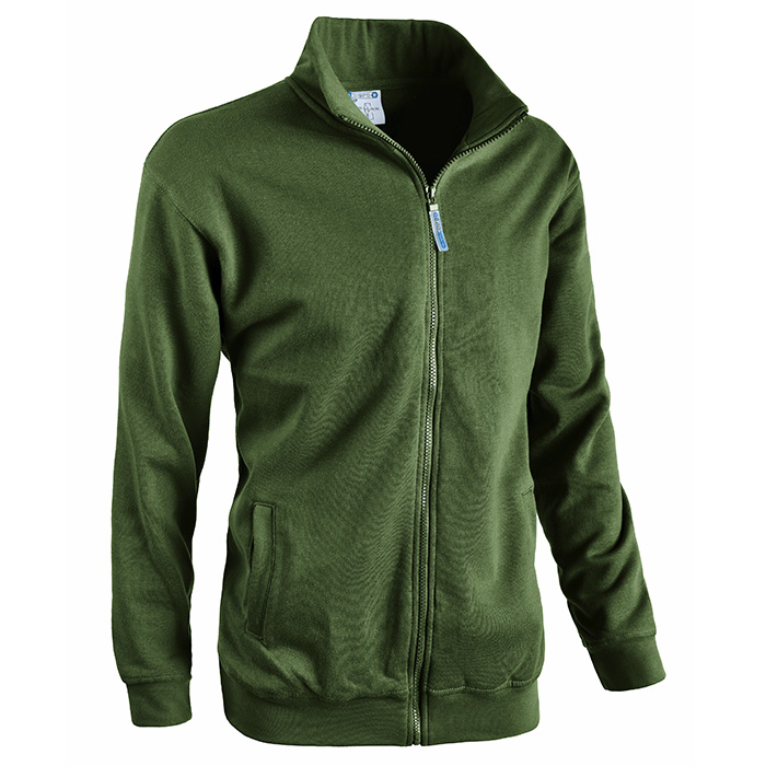 FELPA JUMP FULL ZIP VERDE SCURO
