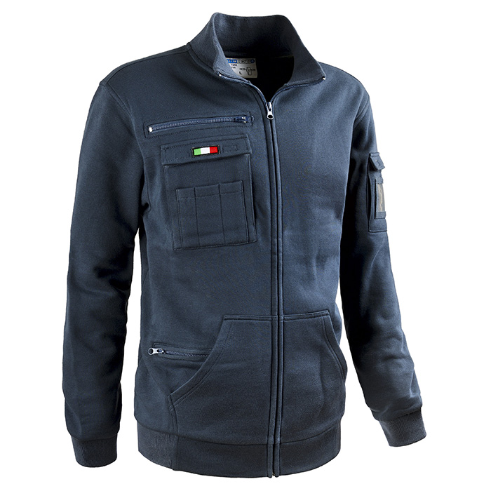 FELPA FULL ZIP RAIL BLU NAVY