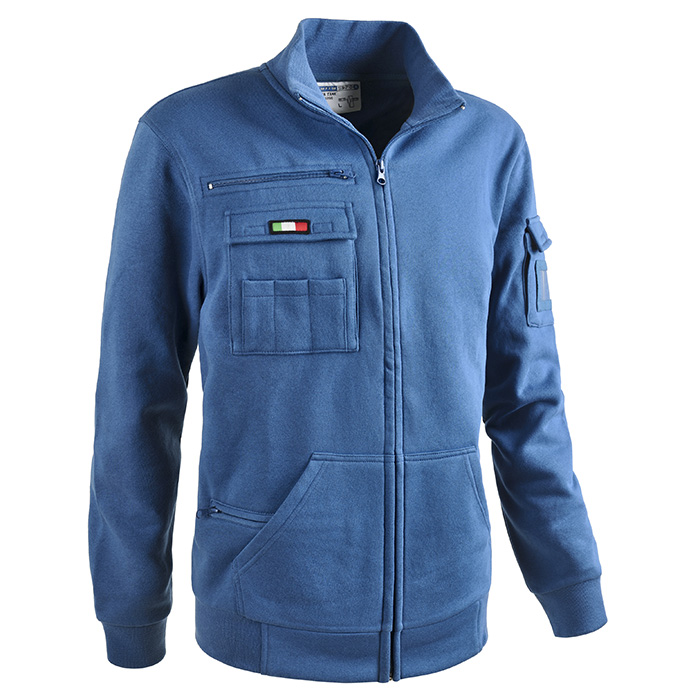 FELPA FULL ZIP RAIL ROYAL