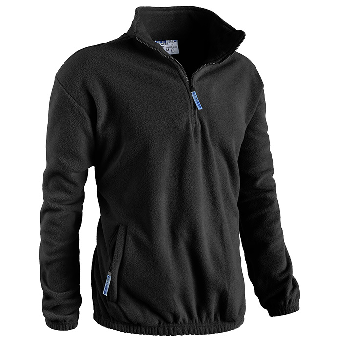 PILE SVEZIA 1/2 ZIP NERO