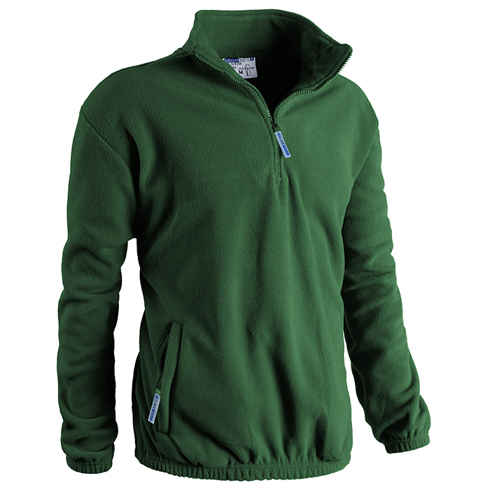 PILE SVEZIA 1/2 ZIP VERDE SCURO