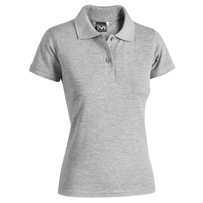 POLO ANGY DONNA GRIGIO MELANGE SCURO